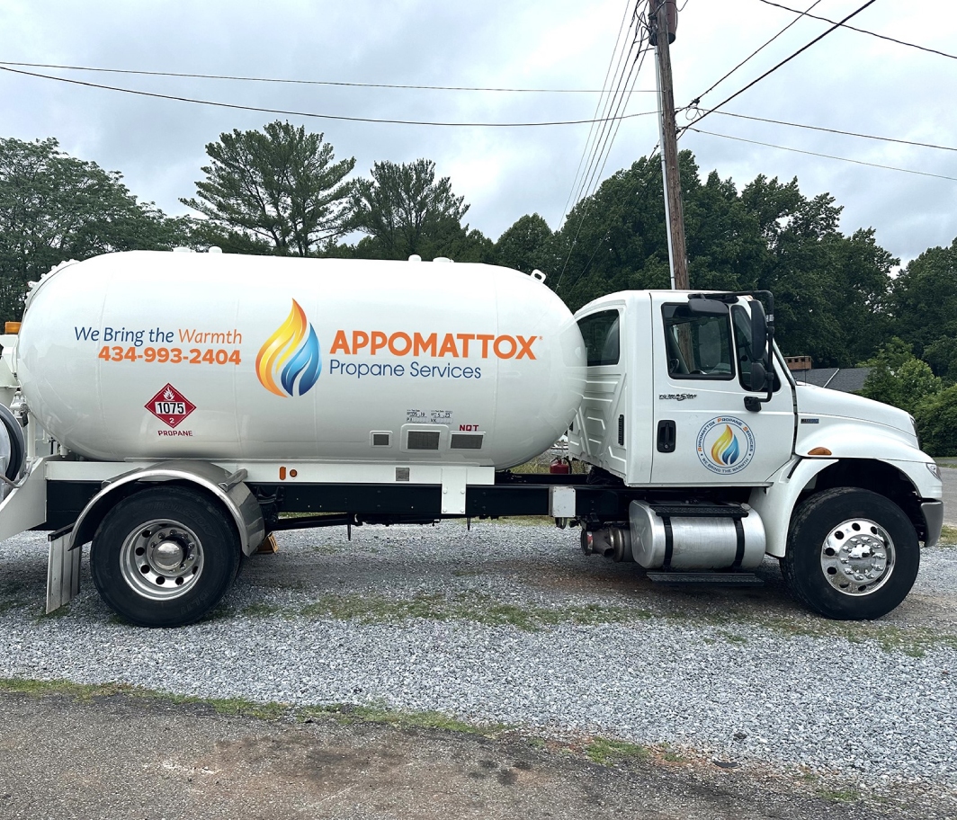 appomattox propane services delivery truck