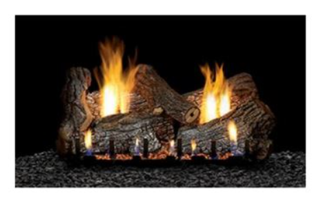 whm 24 inch sassafras 6 piece gas log set