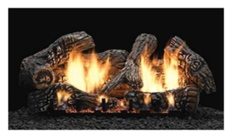 WMH 24 inch Super Charred Oak 6-Piece Ceramic Fiber Log Set