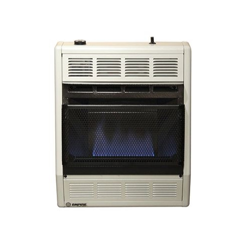 BF10WLP 10000 btu blue flame wall heater with white color finish